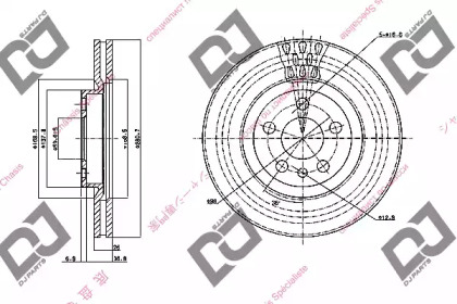 Тормозной диск DJ PARTS BD1531